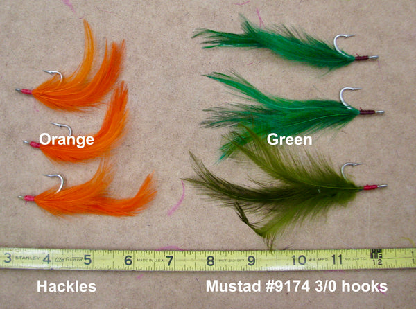 Dressed hooks, Hackles