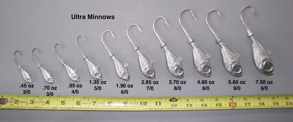 Flats Minnow' Jig Heads - Bucktail-Lures Flats Minnow' Jig Heads - Bucktail-Lures
