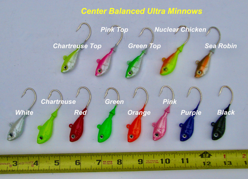 Ultra Minnows, Pre Painted.