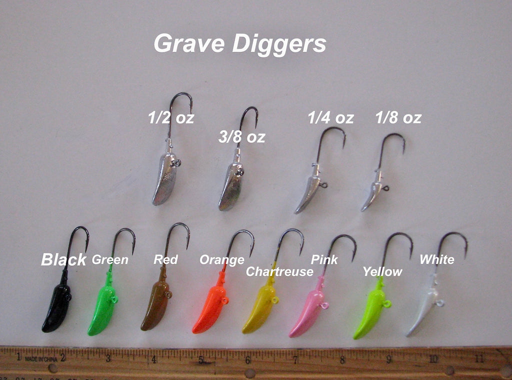 Grave Digger Jig Heads – TinMan Tackle