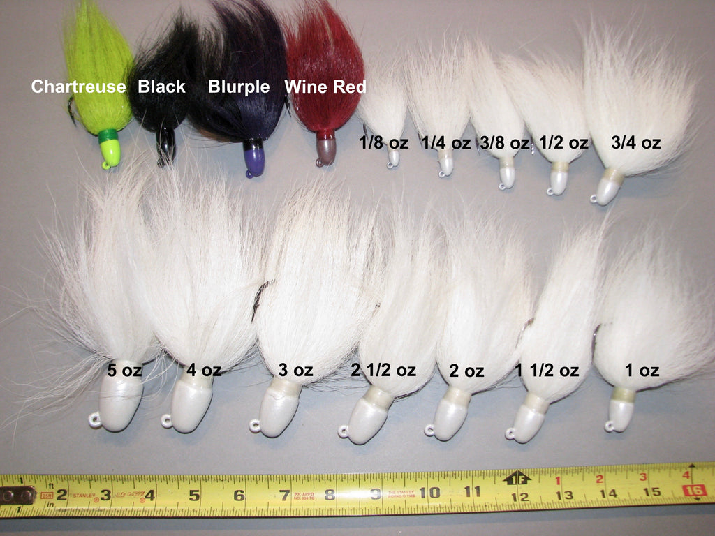 Bullet Head Bucktail Jigs, All New Style – TinMan Tackle