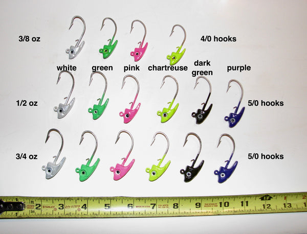 5 Paddle Tail Grubs and Swim Bait Head combo. – TinMan Tackle
