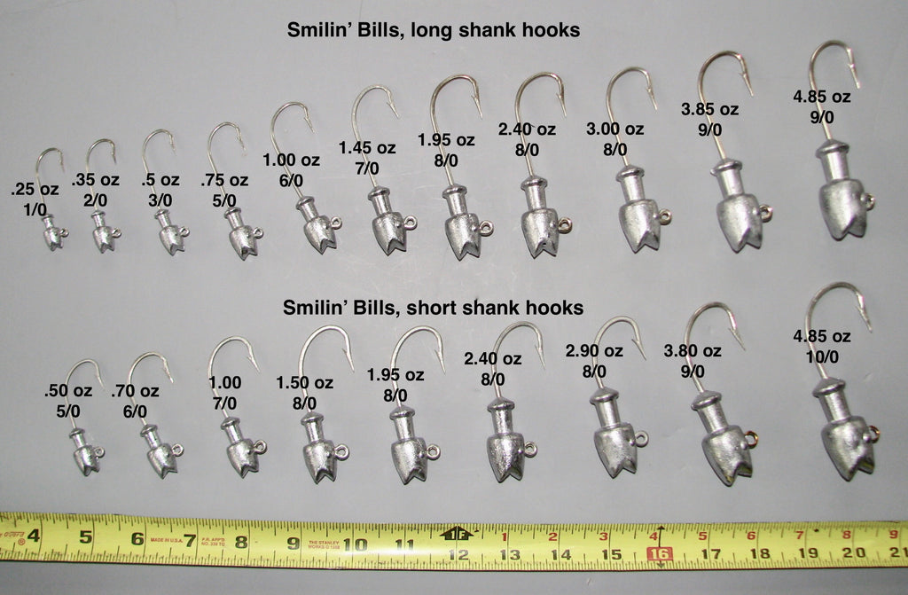 Bare Smiling' Bill Jig Heads. – TinMan Tackle